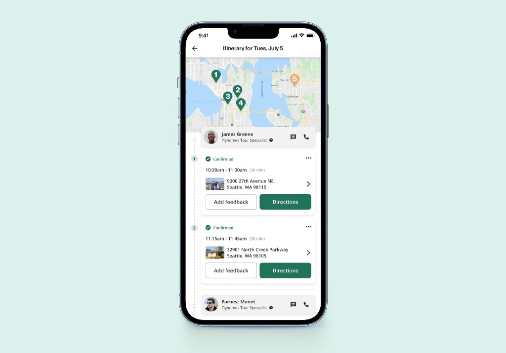 Flyhomes Tours Redesign